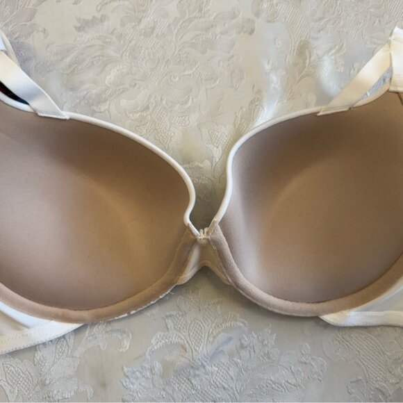 Maidenform Bra 34D Love The Lift Push Up And In‎ White Beige DM9900 New - Picture 7 of 9